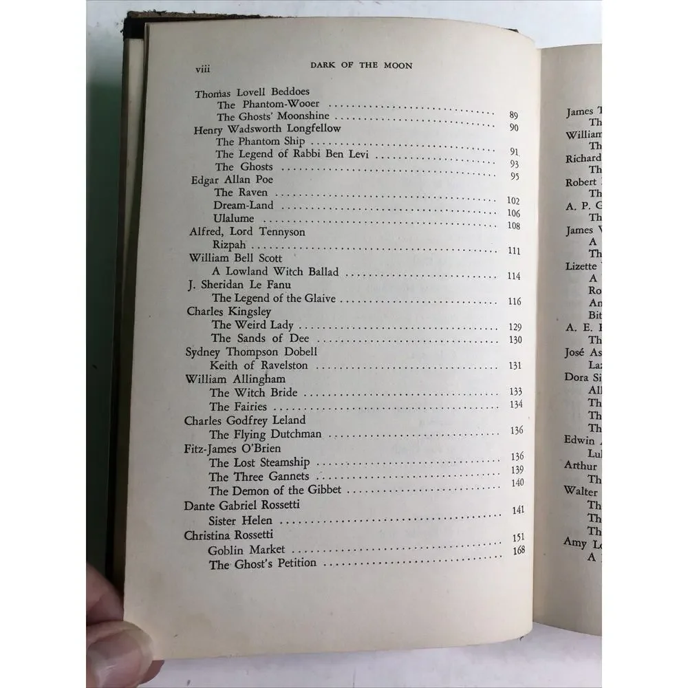 DARK OF THE MOON August Derleth Editor 1947 First Edition Poems Fantasy Macabre